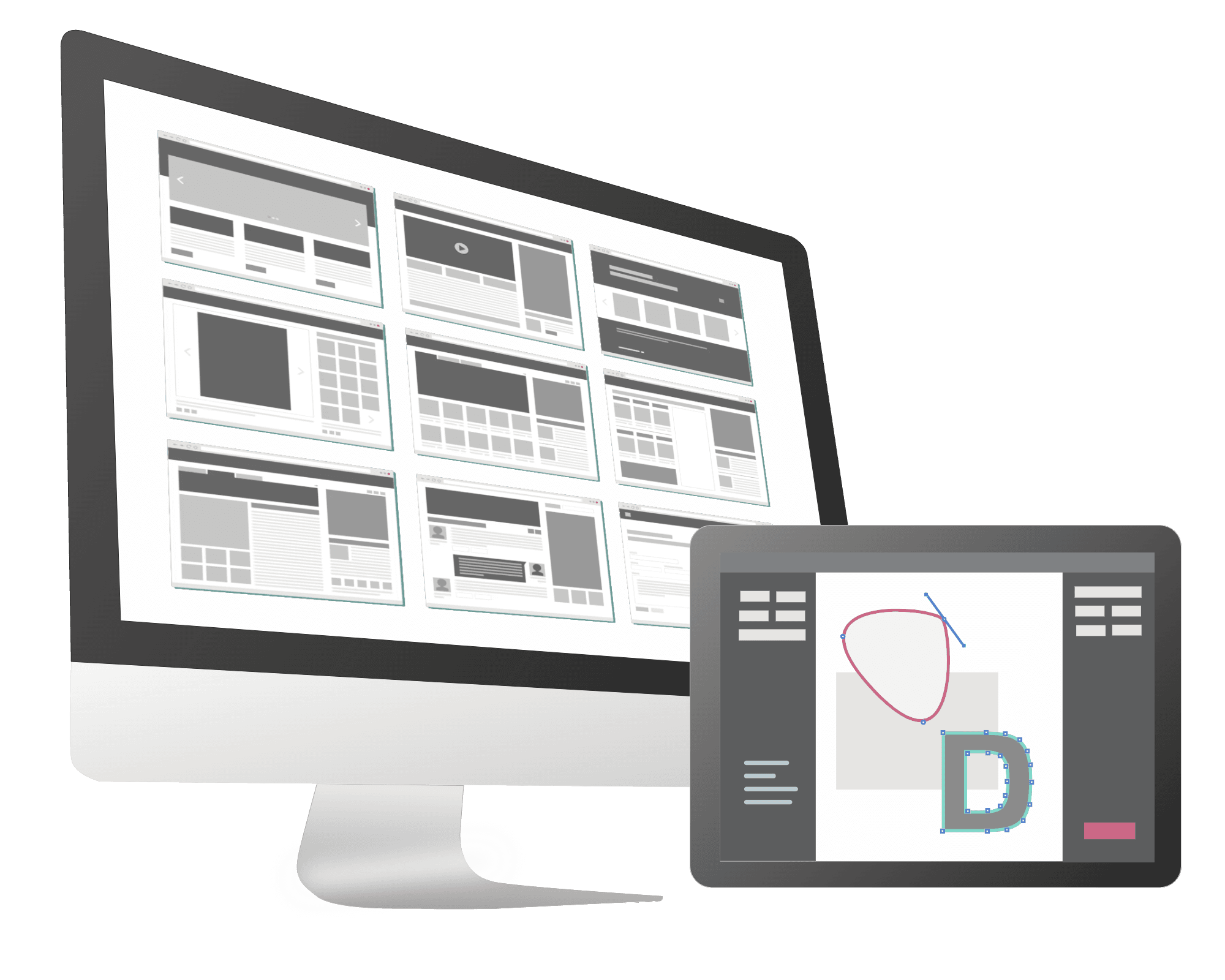 wireframe web strategie